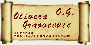 Olivera Graovčević vizit kartica